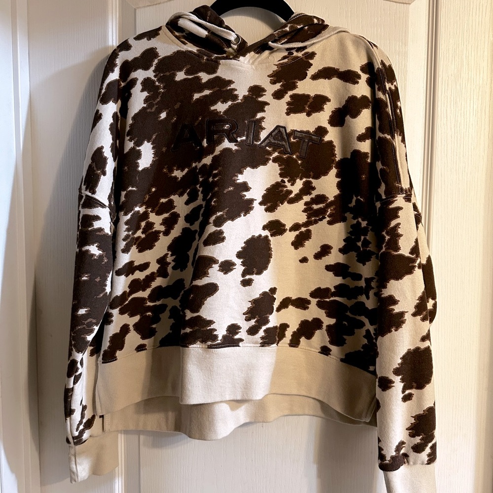 Ariat Cow Print Hoodie